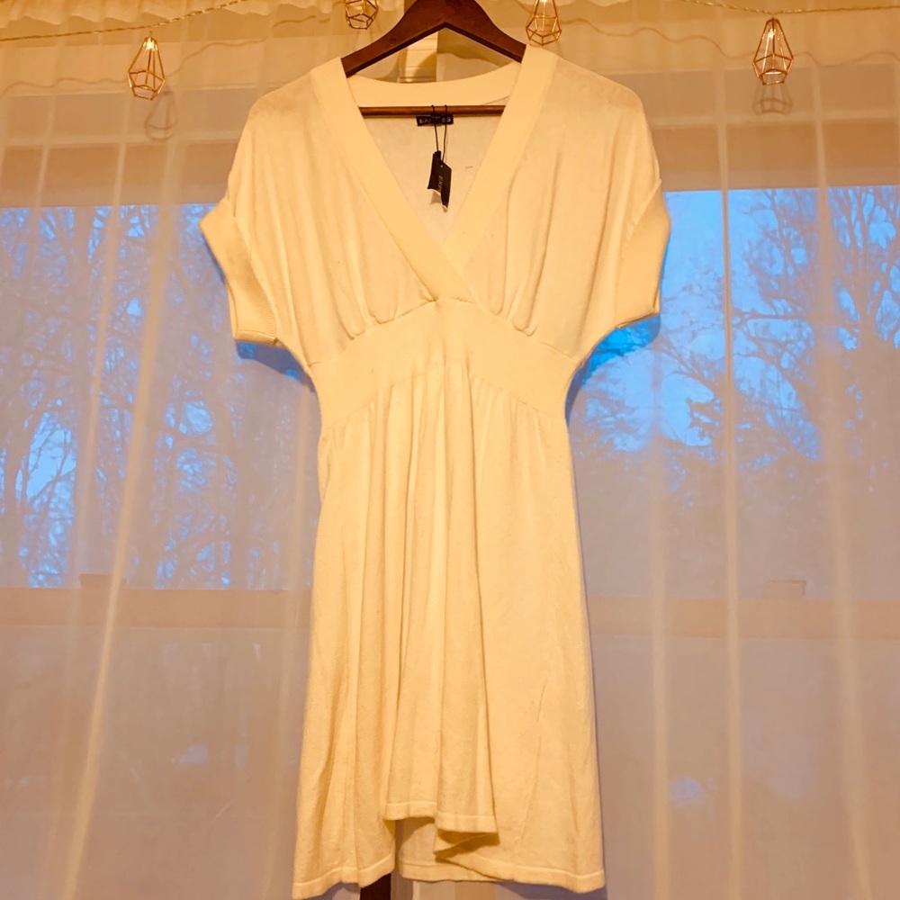 White Sweater Dress